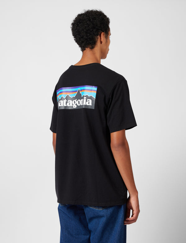 T-Shirt Patagonia P6 Logo Responsibili-Tee - Black