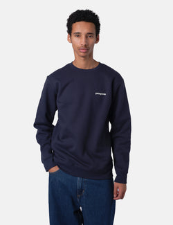 Patagonia Fitz Roy Icon Uprisal Crew Sweatshirt - New Navy Blue