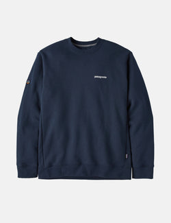 Patagonia Fitz Roy Icon Uprisal Crew Sweatshirt - New Navy Blue