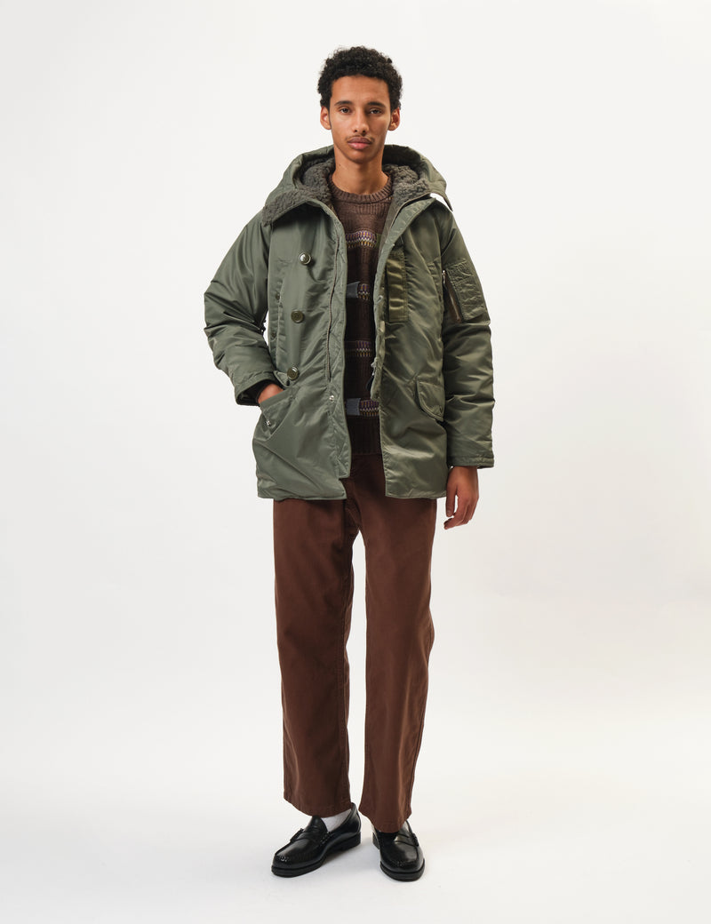 Beams Plus Mil Type N-3B Down Jacket - Sage Green