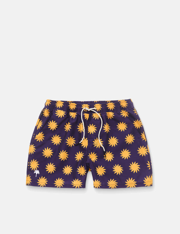 OAS Sunday Sun Swim Shorts - Navy Blue