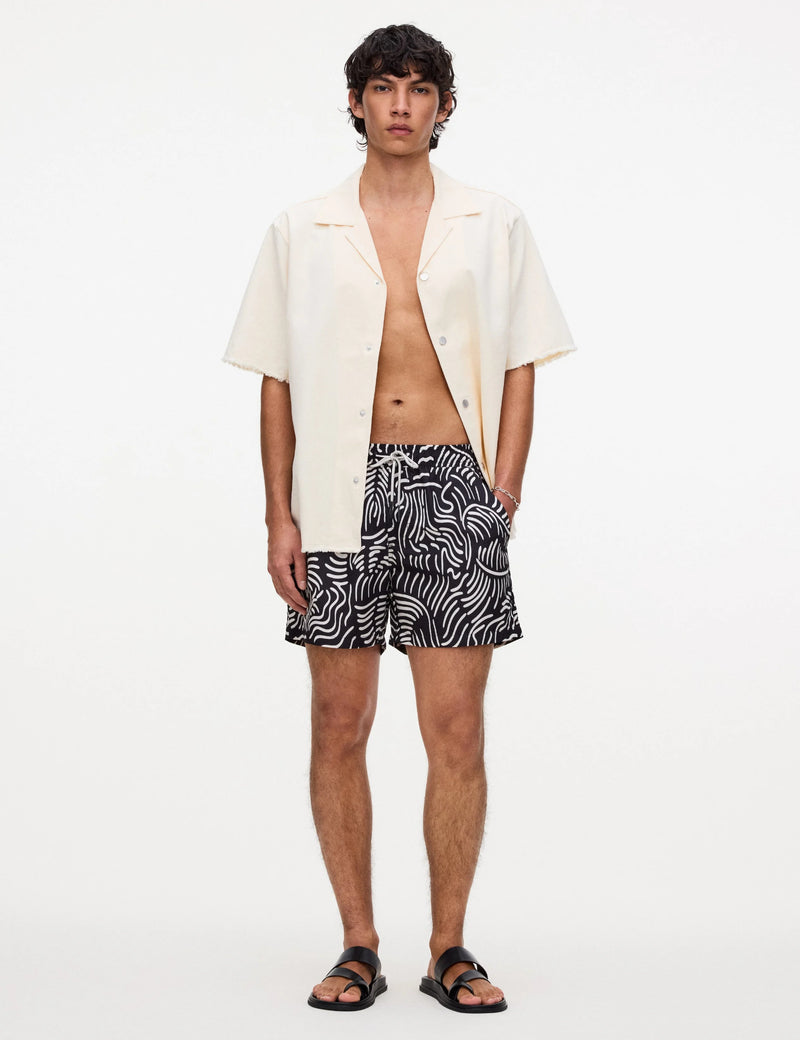 OAS Tar Lorenzo Swim Shorts - Black