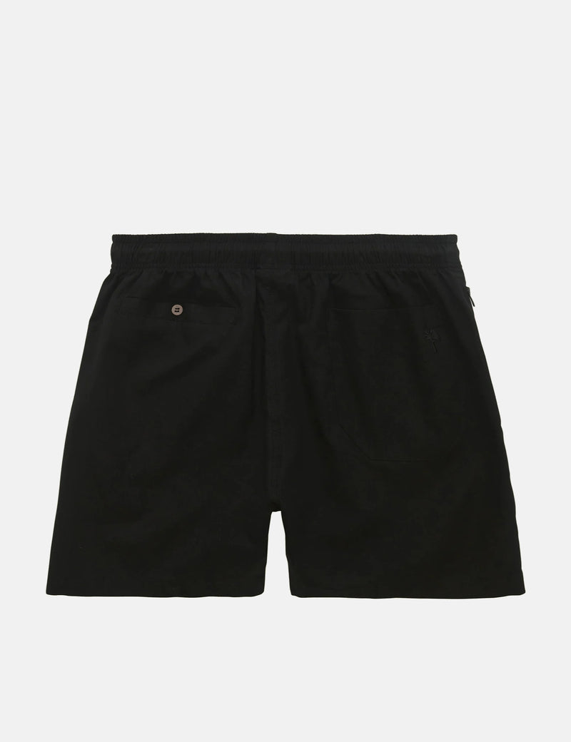 OAS Black Linen Shorts - Black