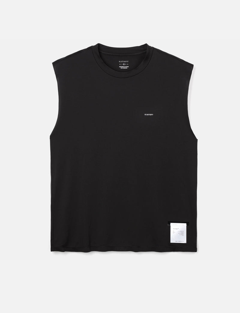 Satisfy Running AuraLite Muscle Sleeveless T-Shirt - Black
