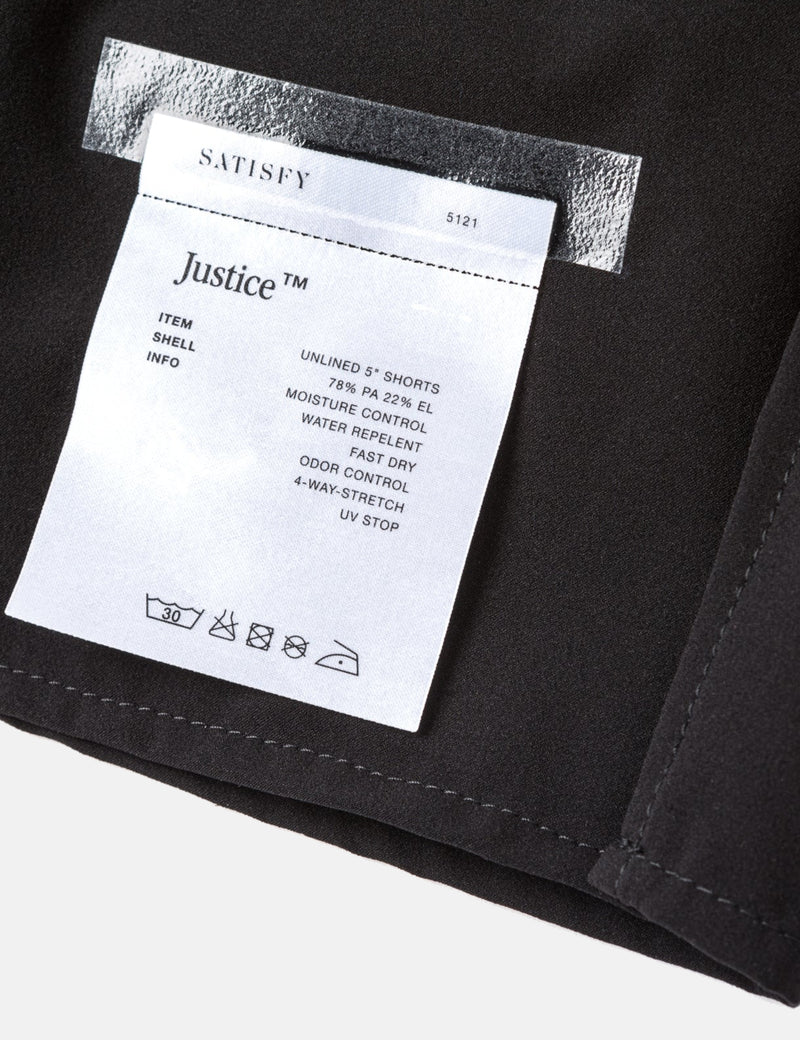 Satisfy Justice 5" Unlined Shorts - Black