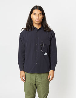 And Wander Lightweight Cloth Shirt - Navy Blue