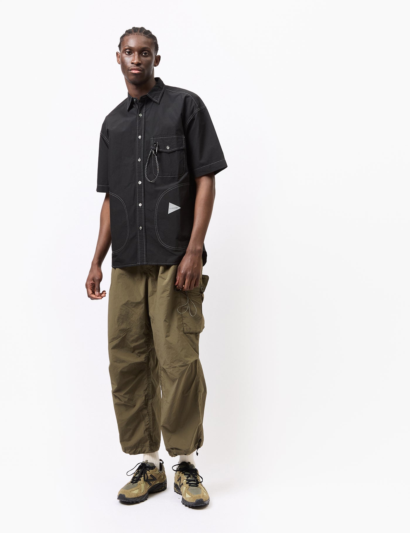 CORDURA cotton rip shirt jacket | and wander（アンドワンダー