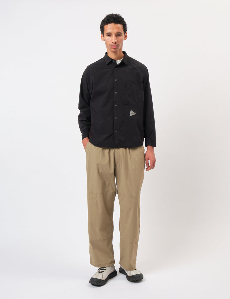 and Wander Fleece Base Long Sleeve Shirt - Black