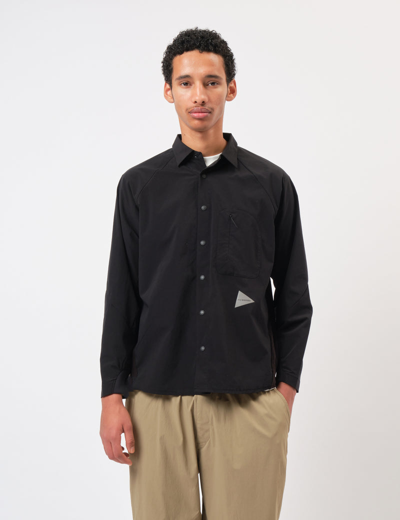 and Wander Fleece Base Long Sleeve Shirt - Black