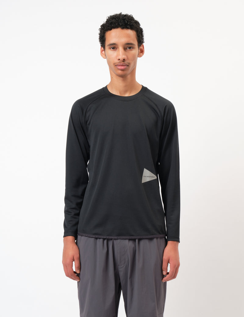 and Wander 33 Dry Jersey Long Sleeve T-Shirt - Black