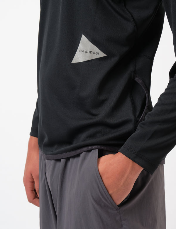 and Wander 33 Dry Jersey Long Sleeve T-Shirt - Black