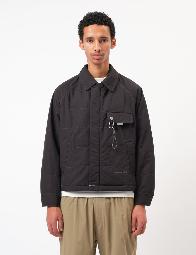 and Wander Octa Swing C/N Overshirt - Black