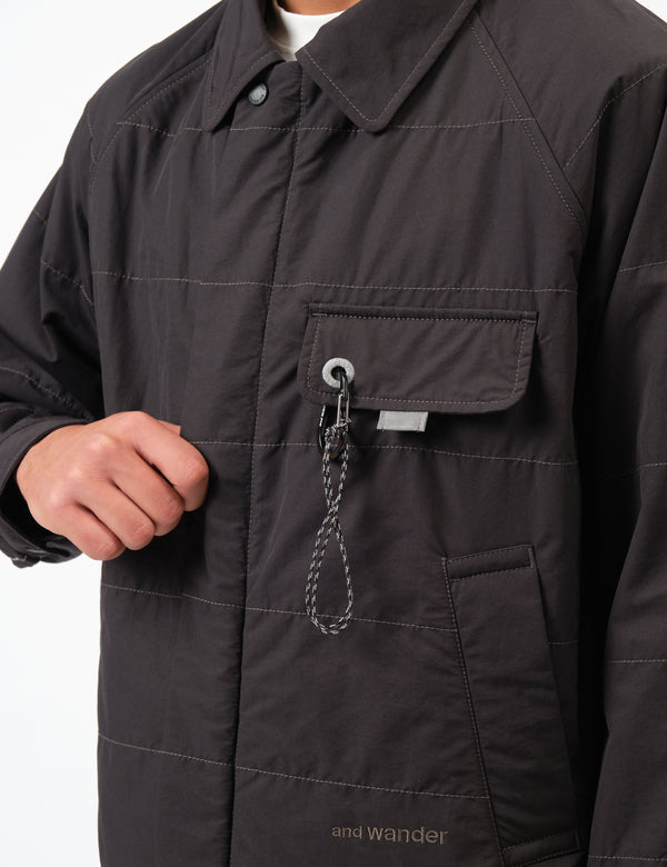 and Wander Octa Swing C/N Overshirt - Black