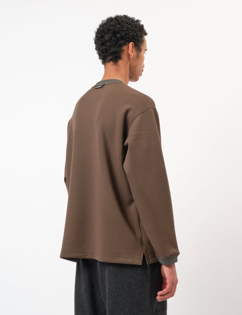 and Wander Airy Warm Pullover - Dark Brown