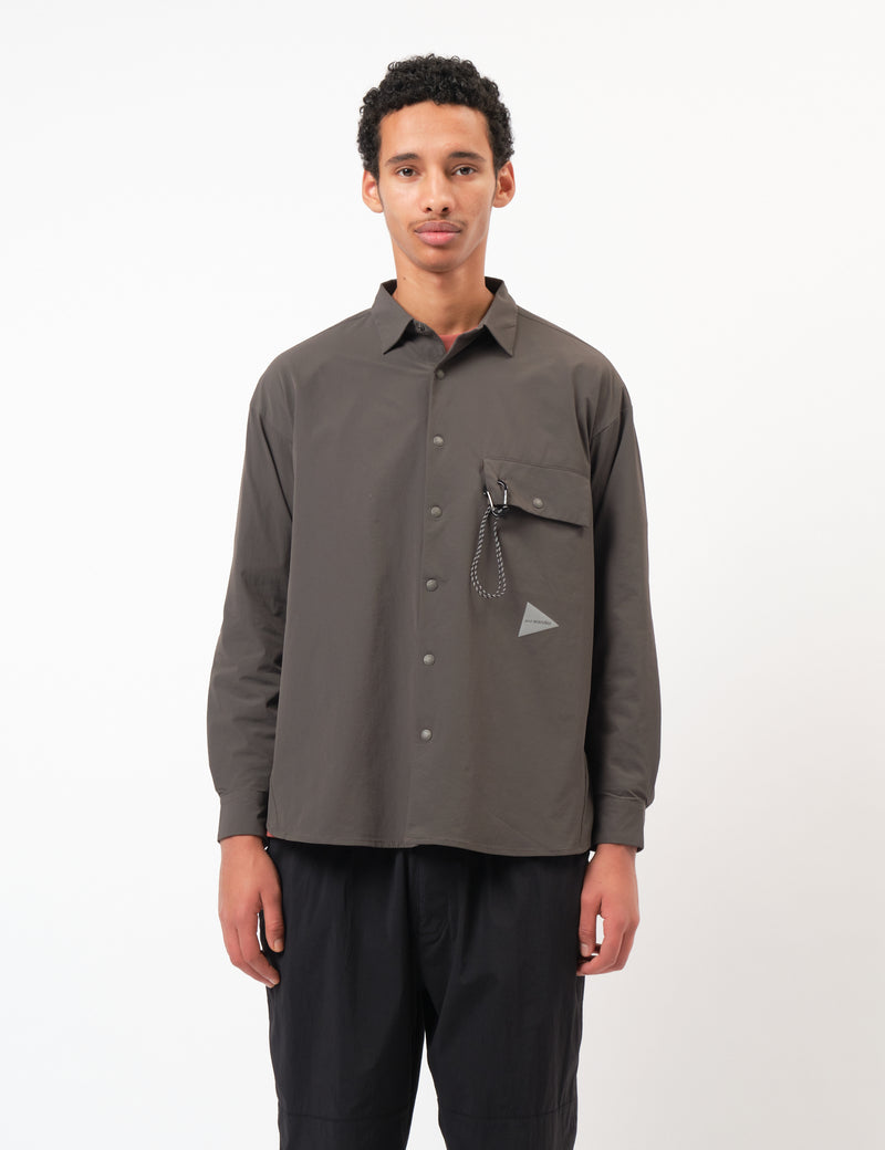 and Wander Lightweight Cloth Shirt - Dark Grey