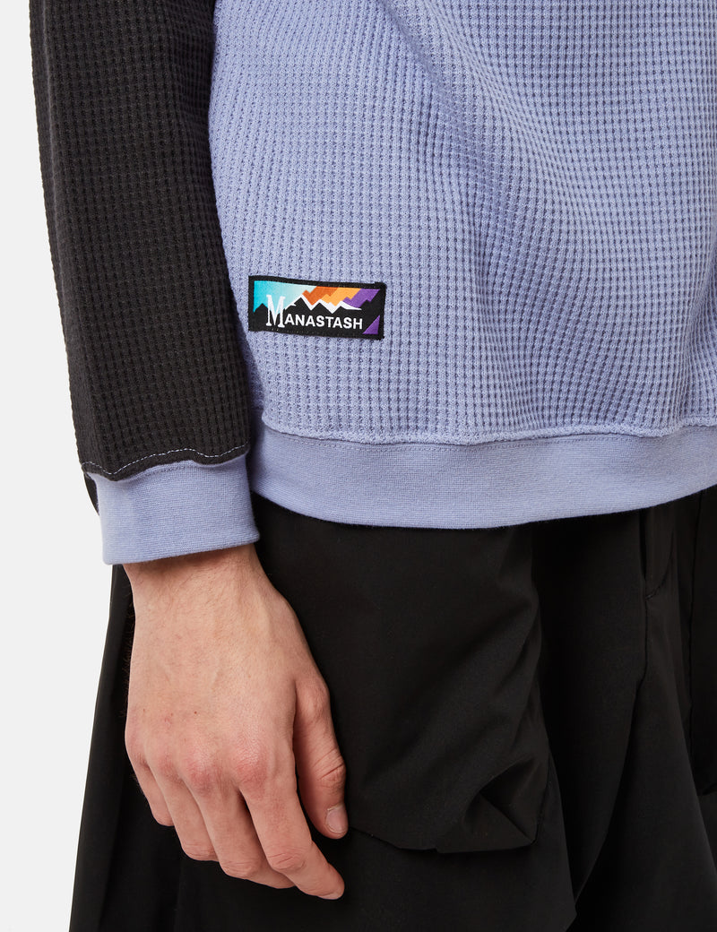 Manastash Snug Thermal Long Sleeve Sweatshirt - Panel