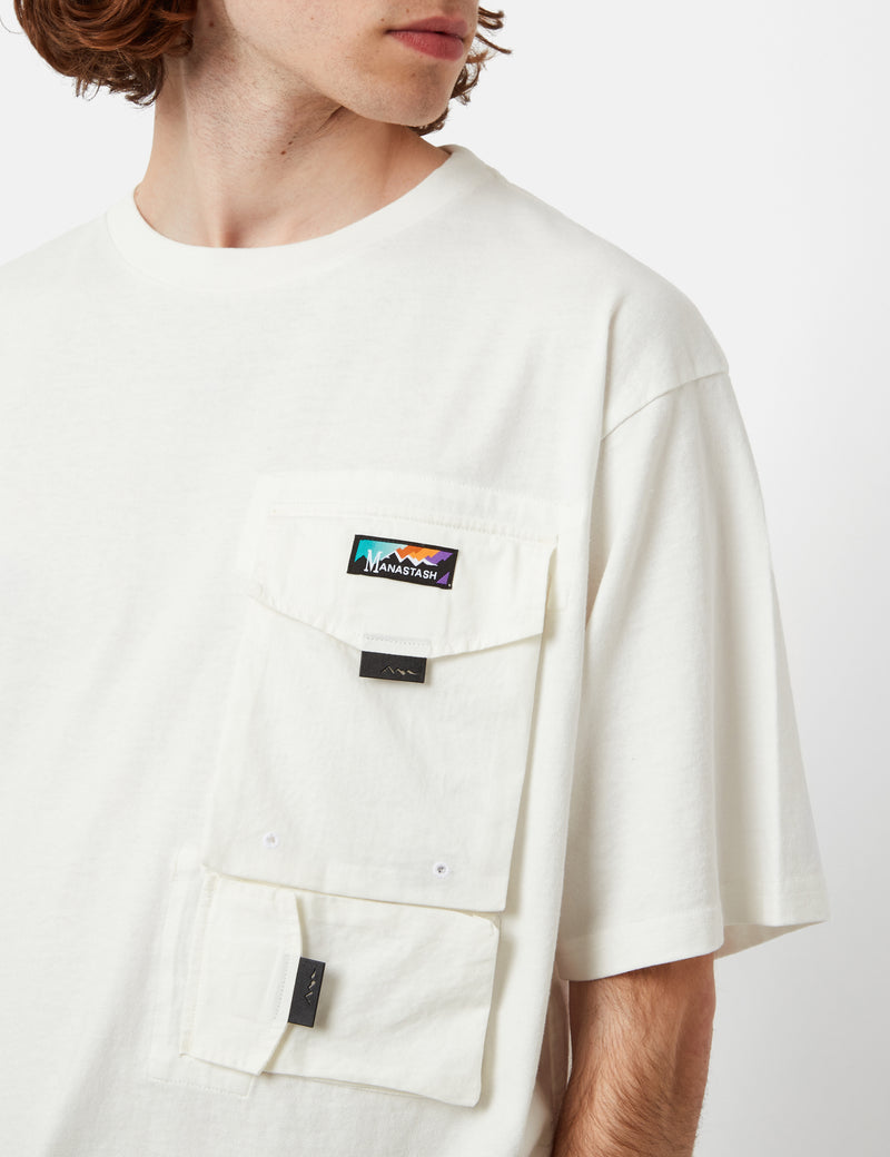 Manastash Disarmed Short Sleeve T-Shirt - White