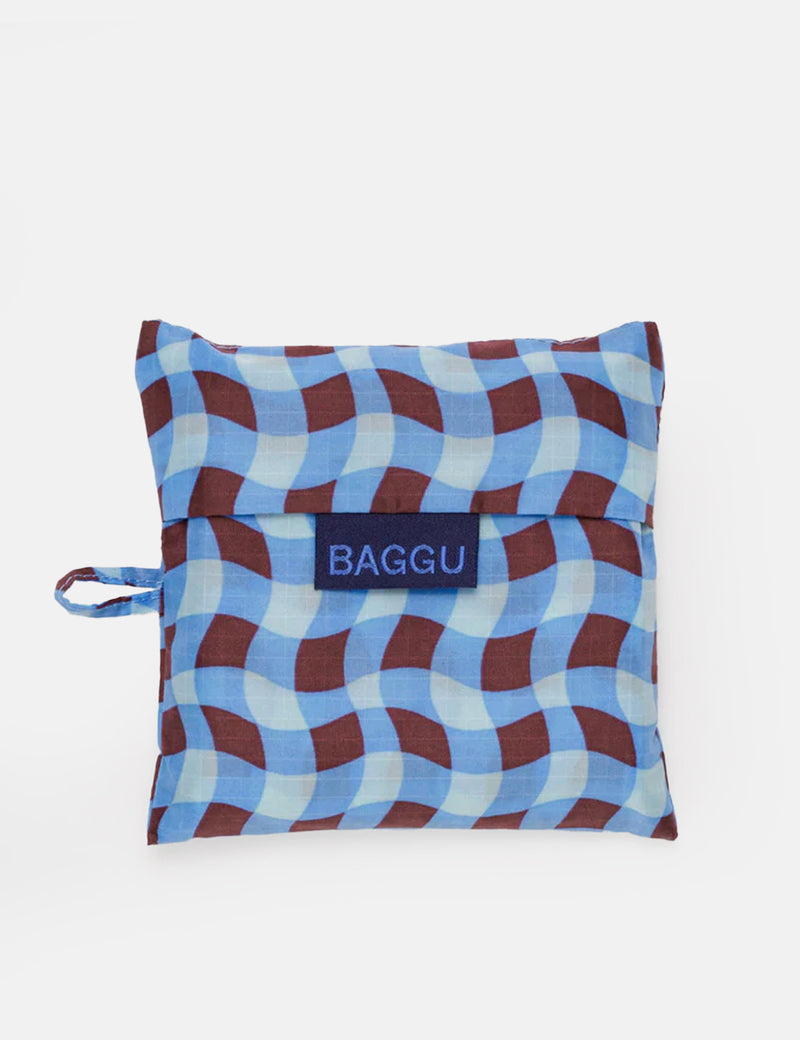 Baggu Standard Baggu (Recycled) - Wavy Gingham Blue