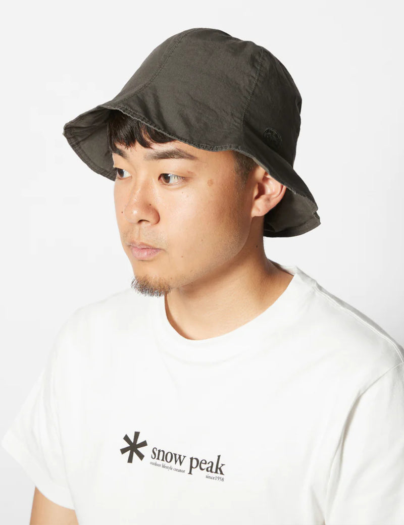 Snow Peak Natural-Dyed Hat (Recycled Cotton) - Dark Olive Green