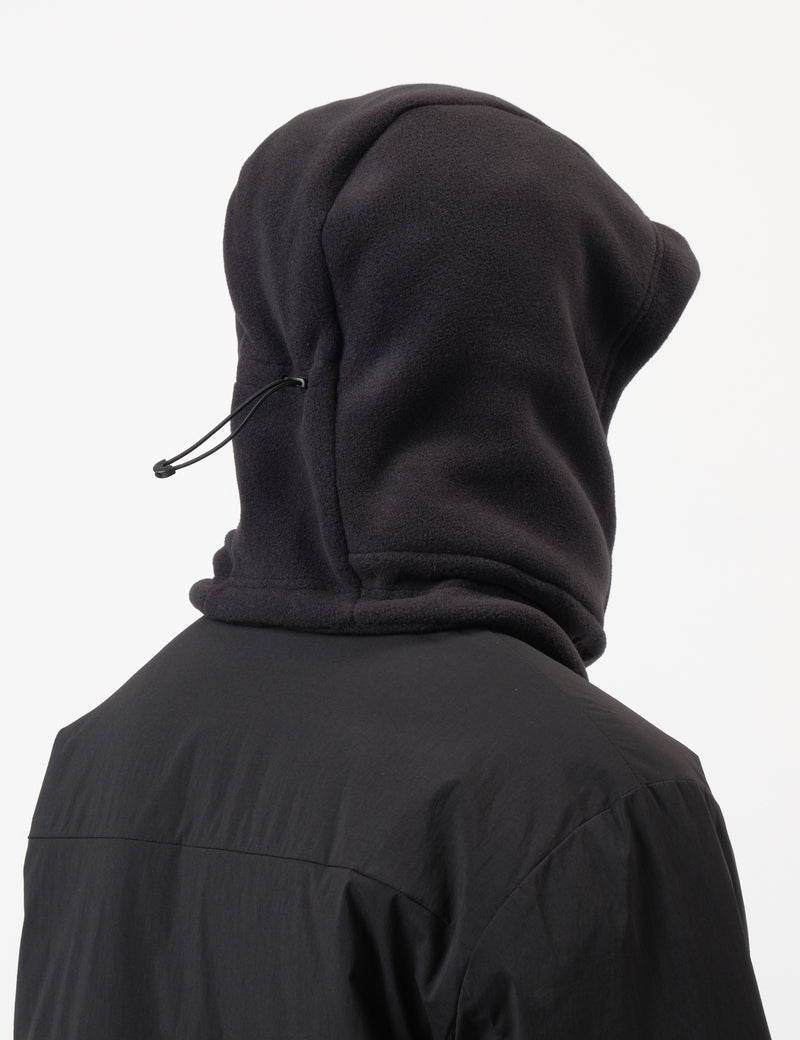 Snow Peak Water-Repellent Fleece Balaclava - Black