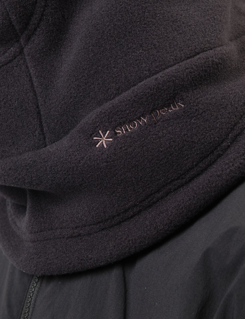 Snow Peak Water-Repellent Fleece Balaclava - Black