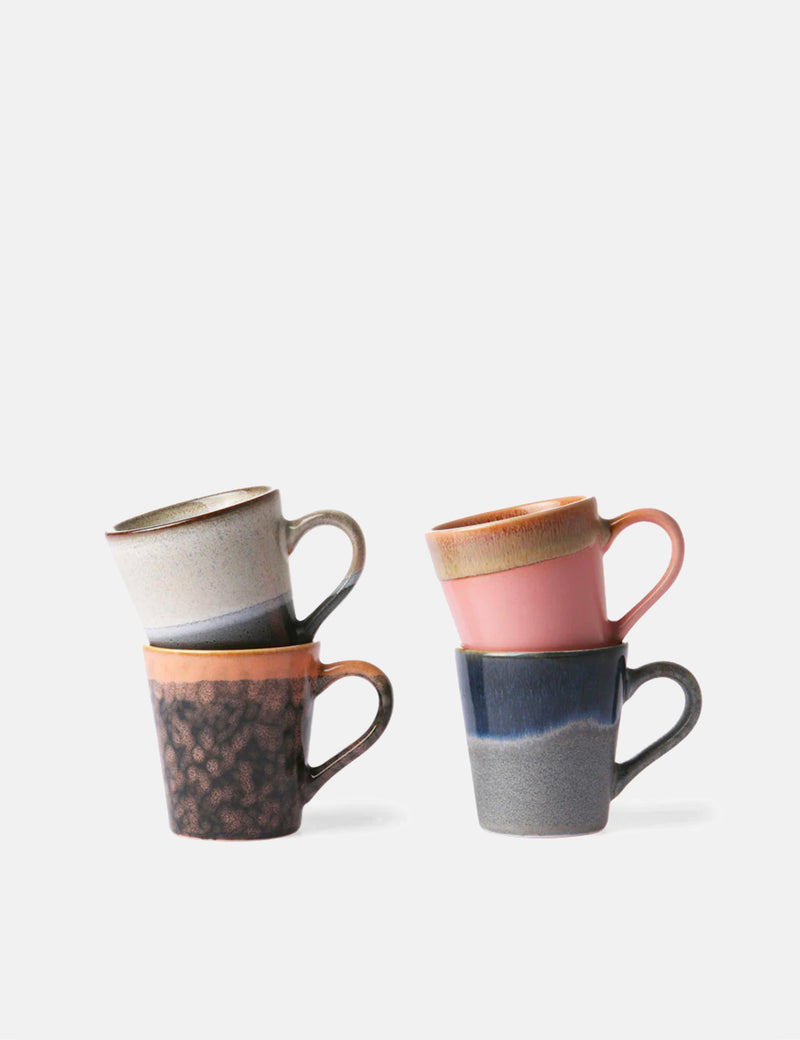 HKliving 70s Espresso Mugs (Set Of 4) - Polaris
