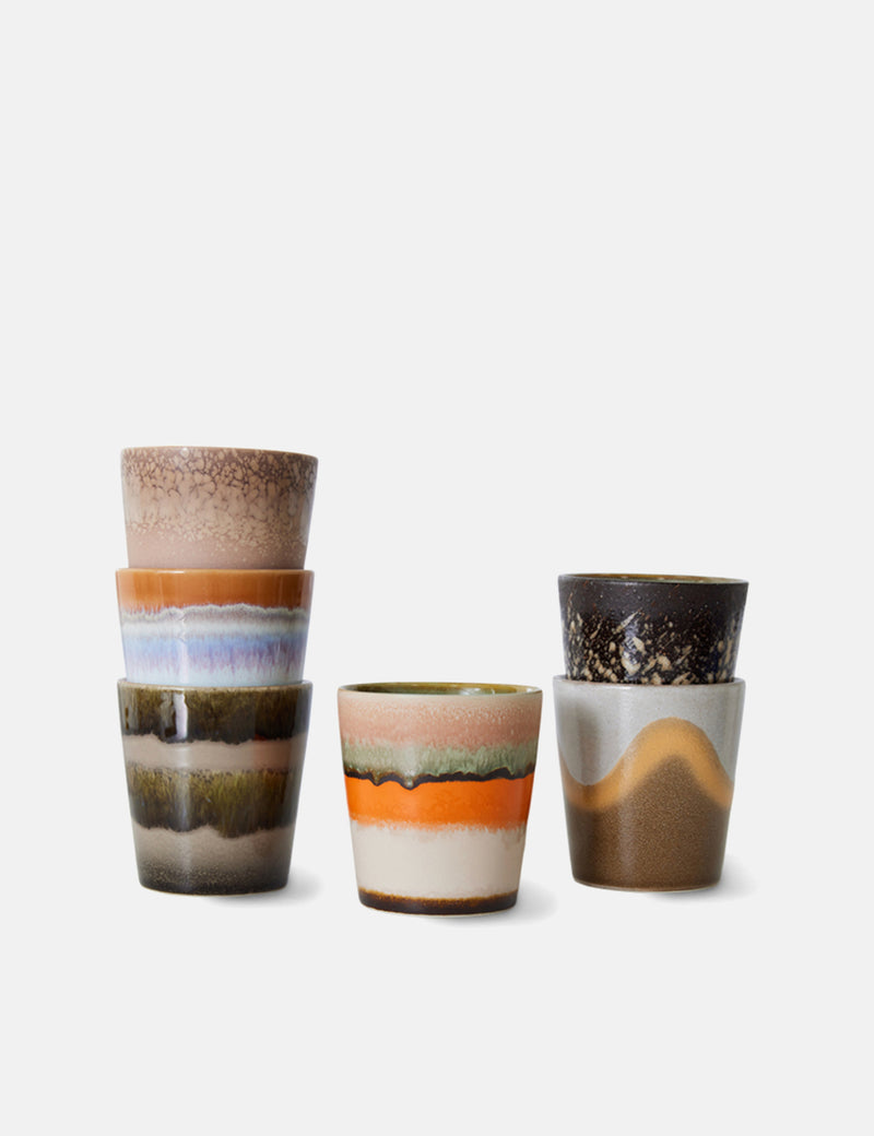 HKliving - 70s Ceramics: Small Trays, Atlas (Set of 2)