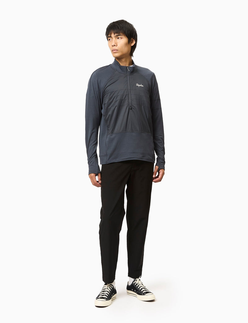 Rapha Men's Explore Zip Neck Pullover - Ink Blue