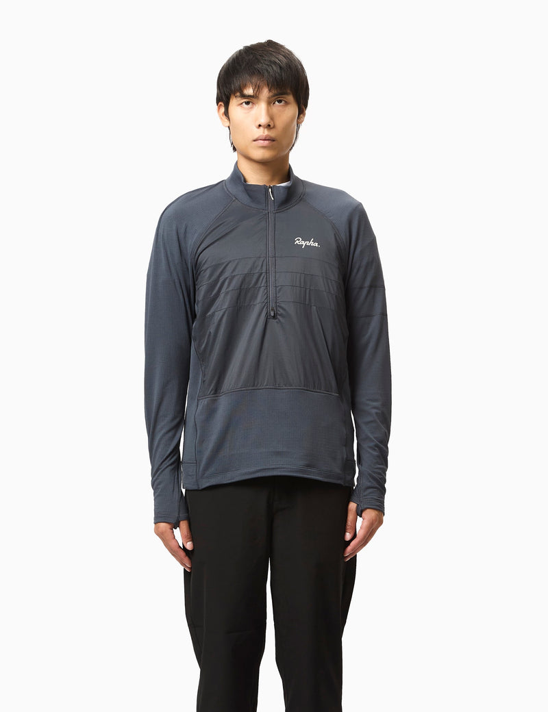 Rapha Men's Explore Zip Neck Pullover - Ink Blue