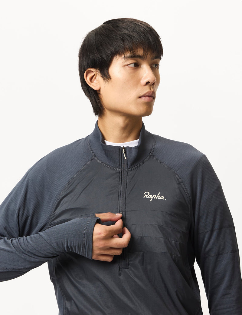 Rapha Men's Explore Zip Neck Pullover - Ink Blue