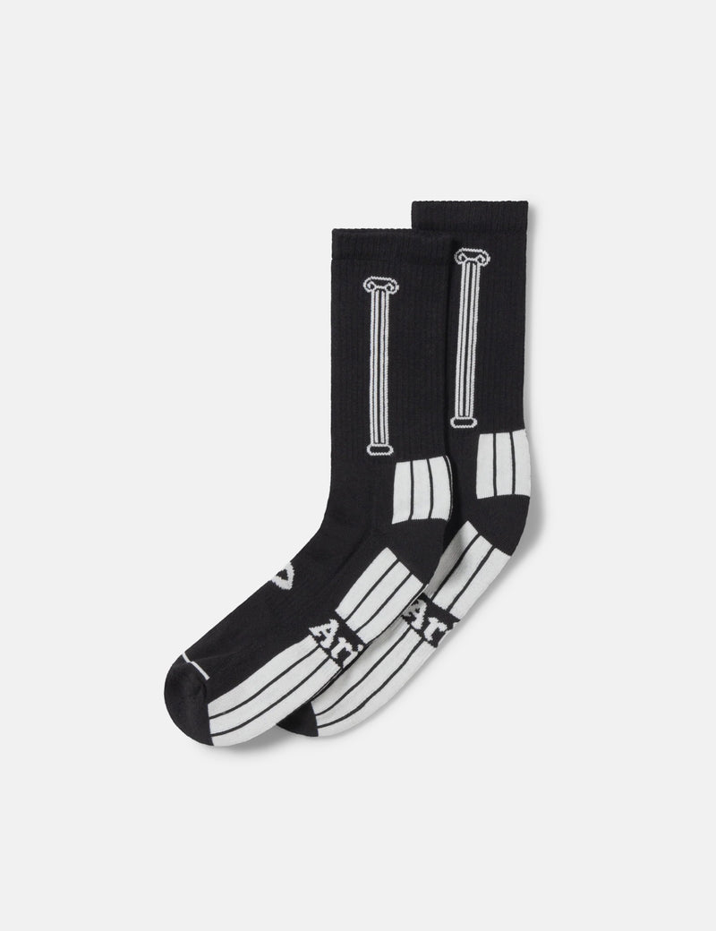 Aries Column Socks - Black