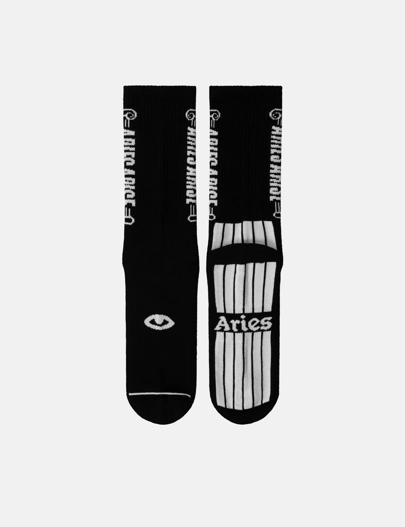 Aries Column Socks - Black