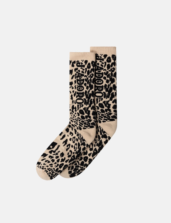 Aries J'adoro Aries Leopard Socks - Beige
