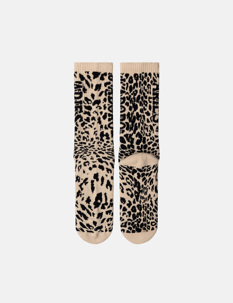 Aries J'adoro Aries Leopard Socks - Beige