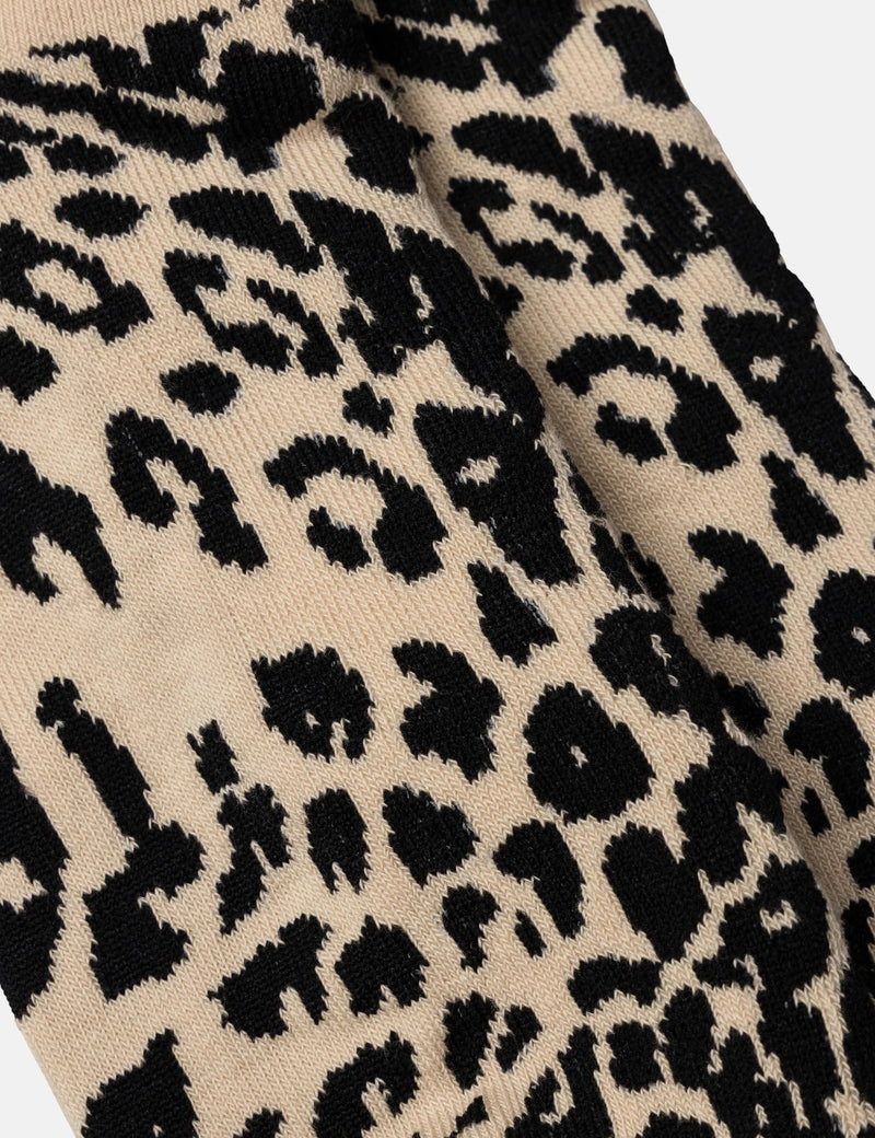 Aries J'adoro Aries Leopard Socks - Beige