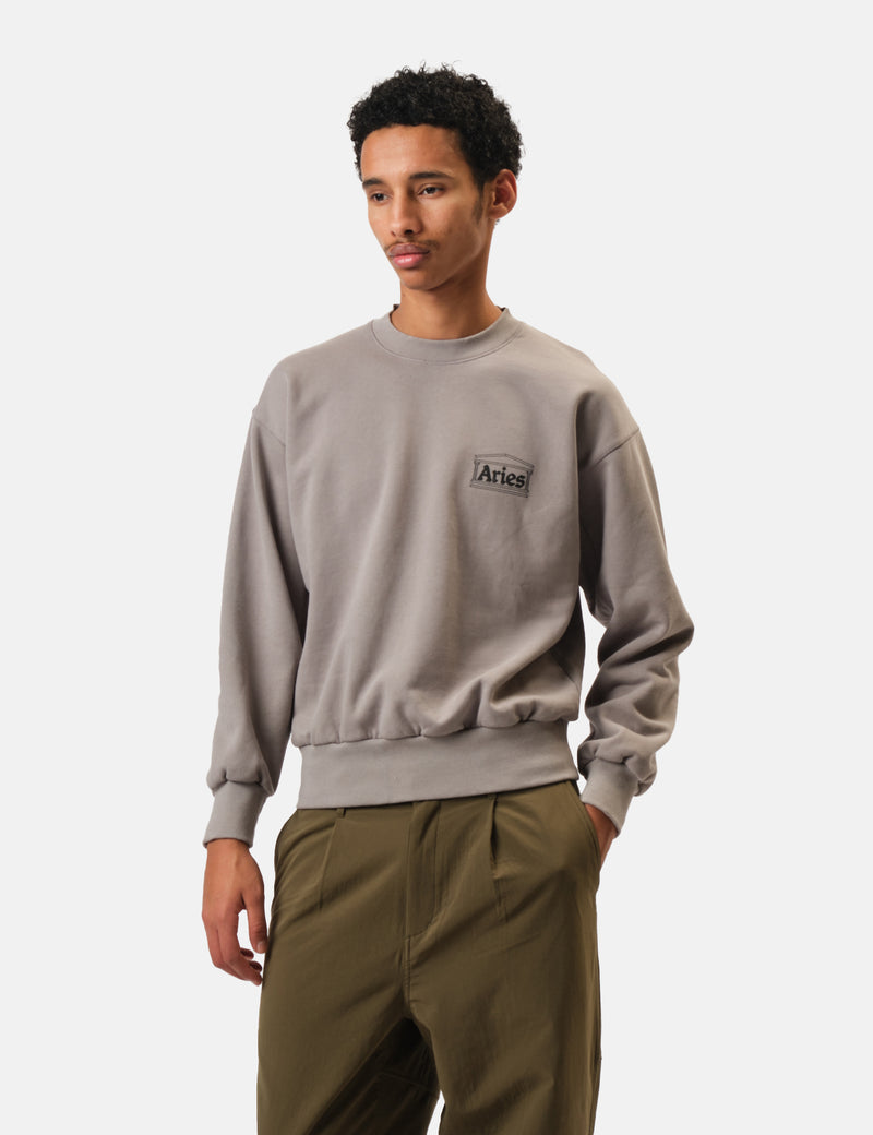 Aries Mini Temple Sweatshirt - Grey