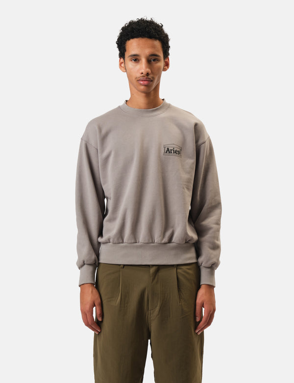 Aries Mini Temple Sweatshirt - Grey