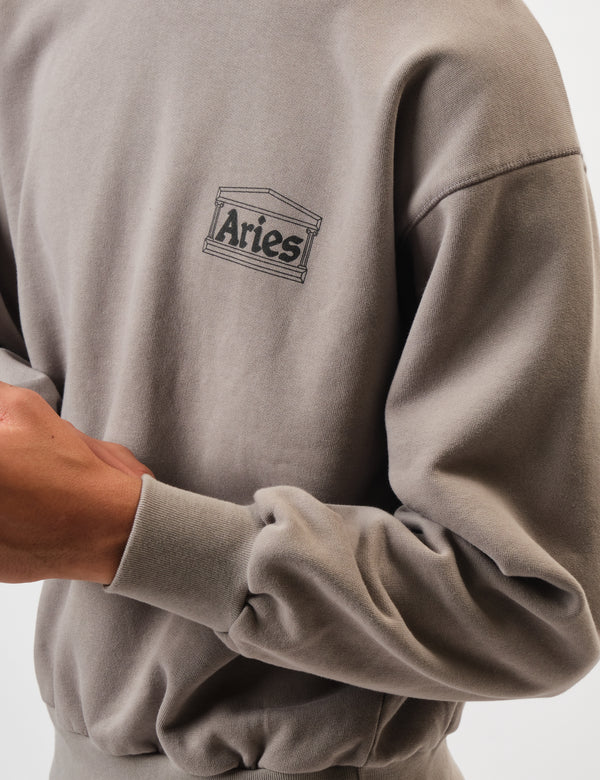 Aries Mini Temple Sweatshirt - Grey
