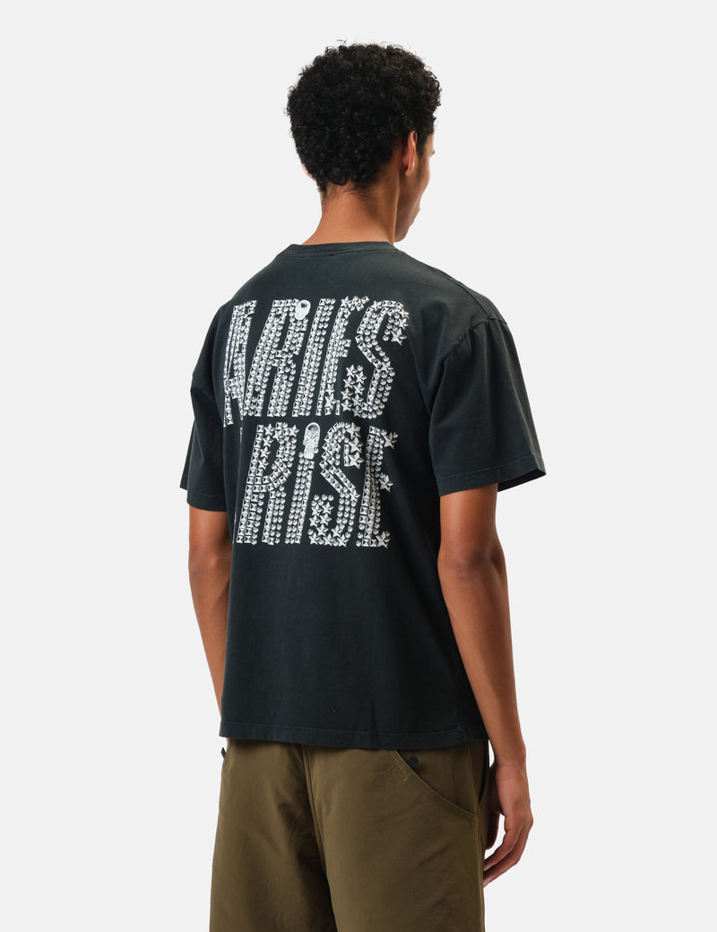 Aries Faded Studmeggedon T-Shirt - Black