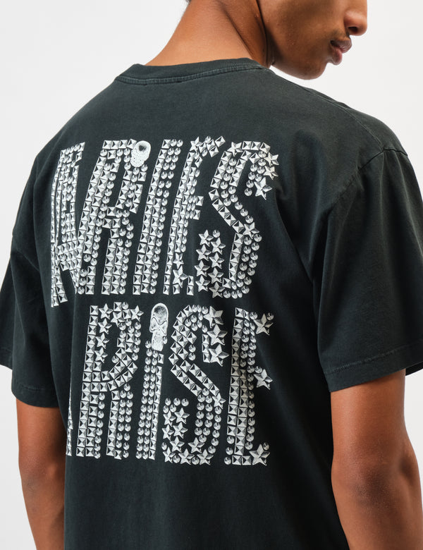Aries Faded Studmeggedon T-Shirt - Black