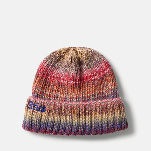 Aries Rib Knit Space Dye Beanie Lime