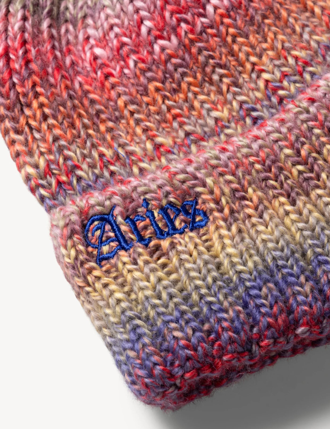 Aries Rib Knit Space Dye Beanie - Red | Urban Excess. – Article.