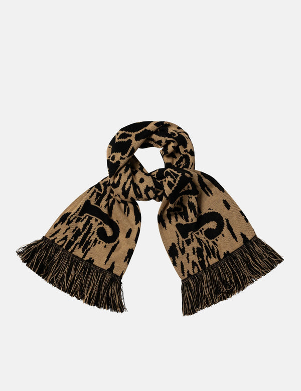 Aries J'Adoro Aries Leopard Scarf - Beige