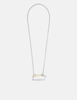 Aries Mini Carabiner Chain Necklace - Silver
