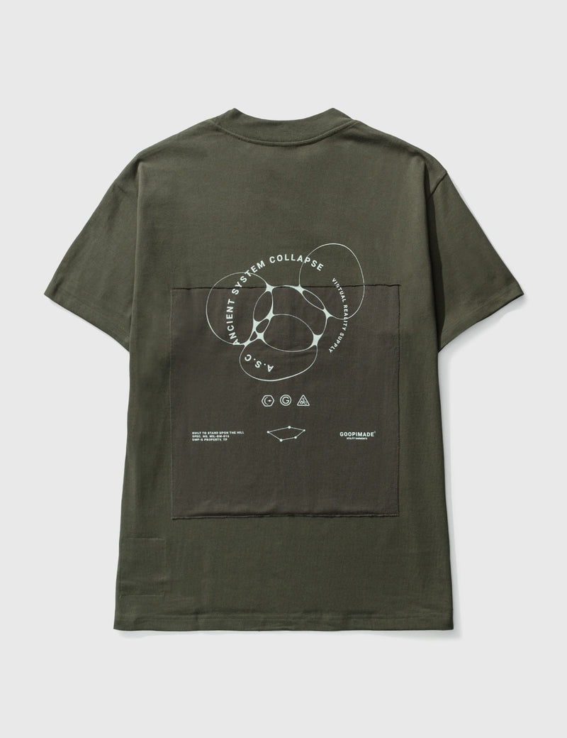 T-shirt à patch cytokine GOOPiMADE - Gris taupe