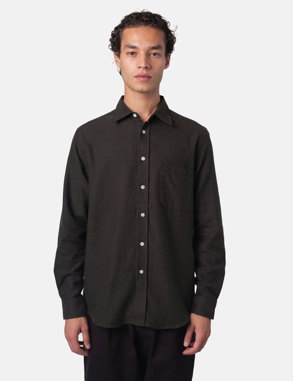 Portuguese Flannel Teca 2.0 Shirt - Forest Green