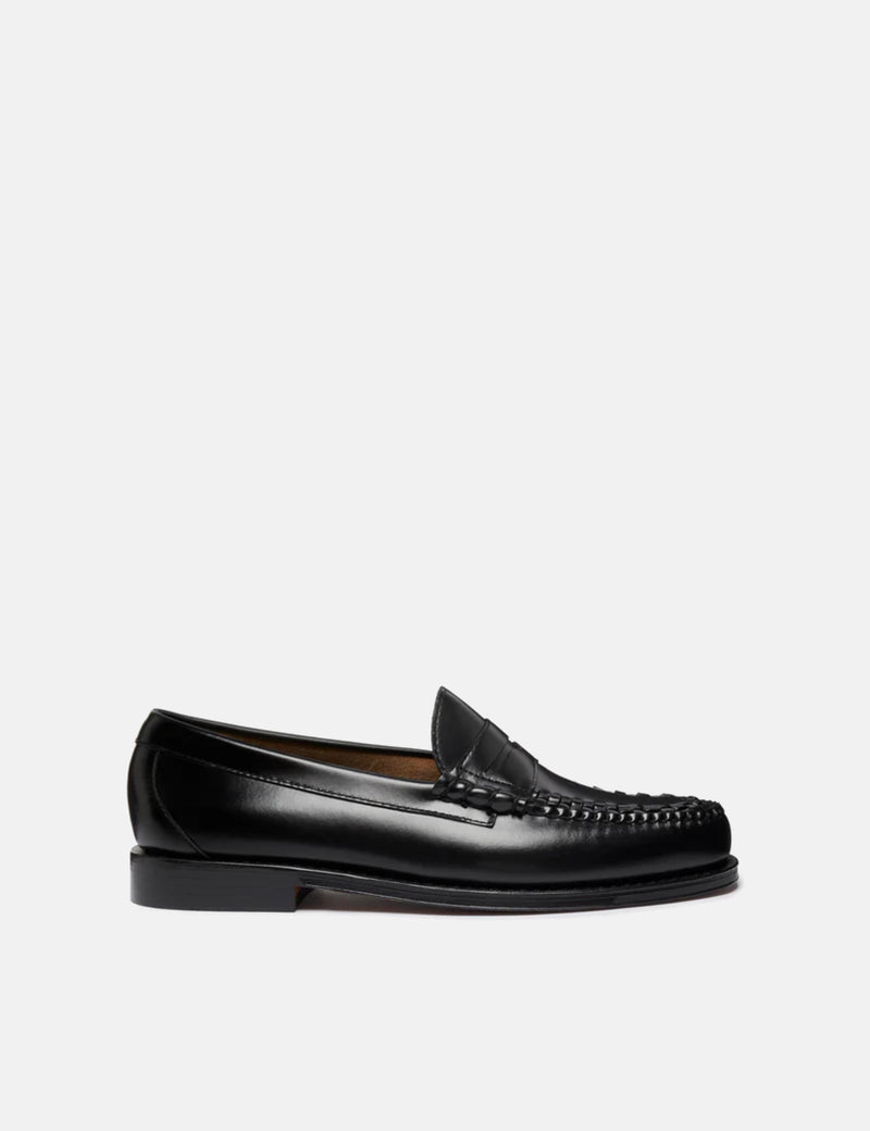 G.H. Bass Weejun Larson Weave Moc Loafer (Leather) - Black