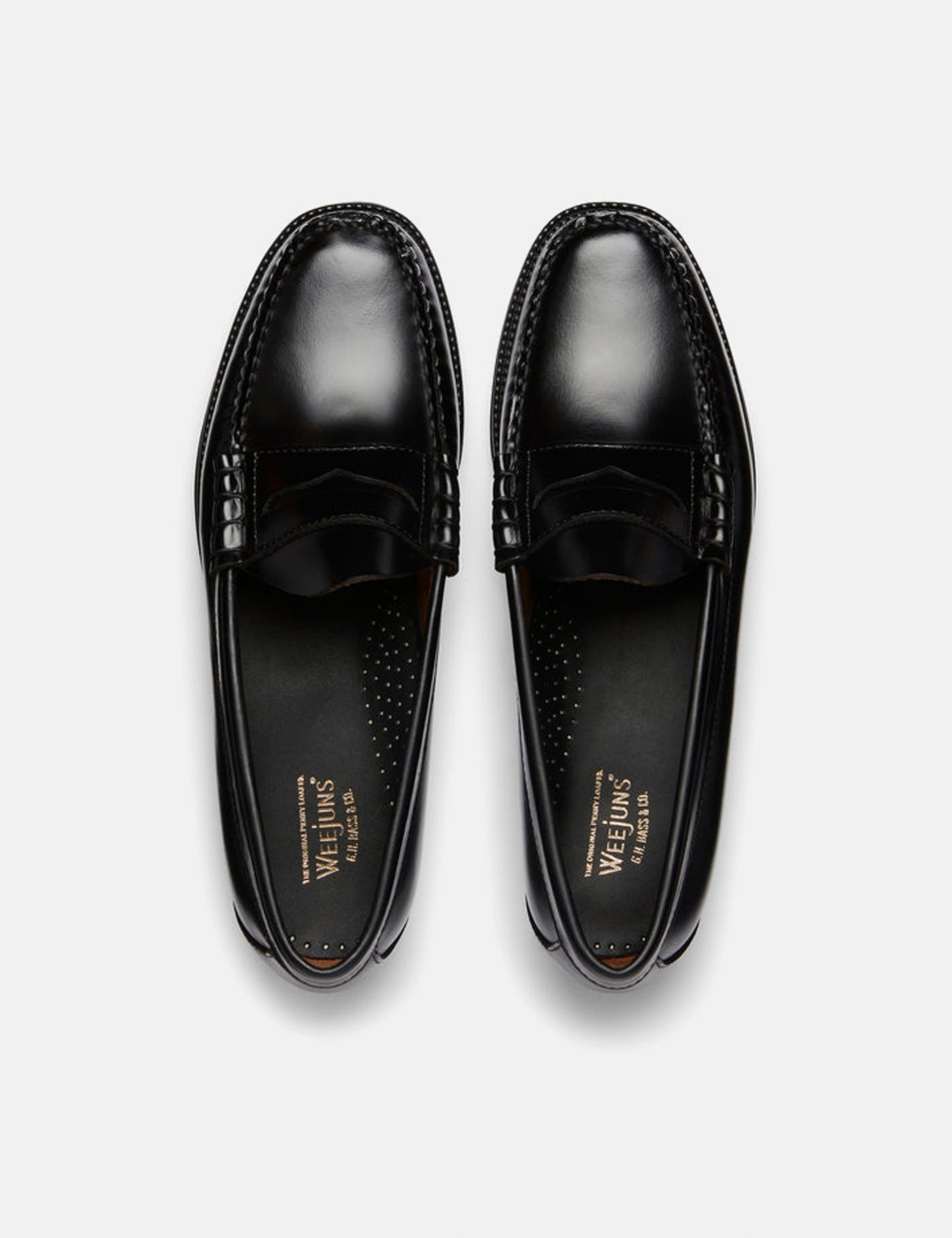 G.H. Bass Weejuns II Larson Moc Penny (Leather) - Black I Article.