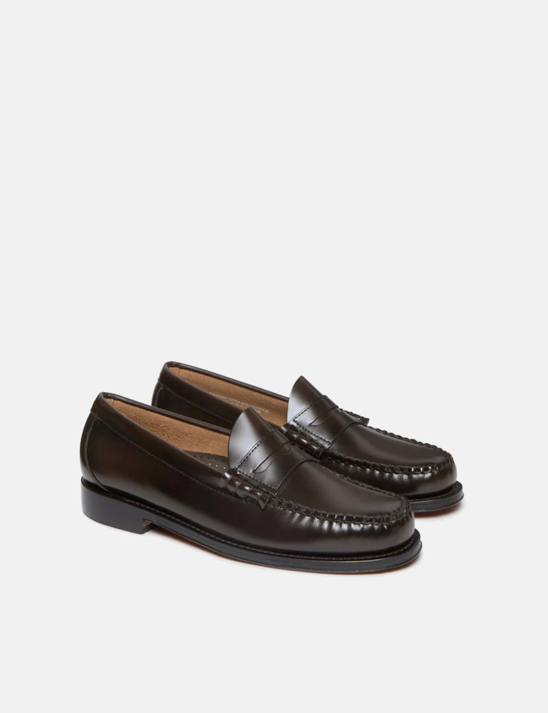 G.H. Bass Weejun II Larson Moc Penny (Leather) - Chocolate Brown