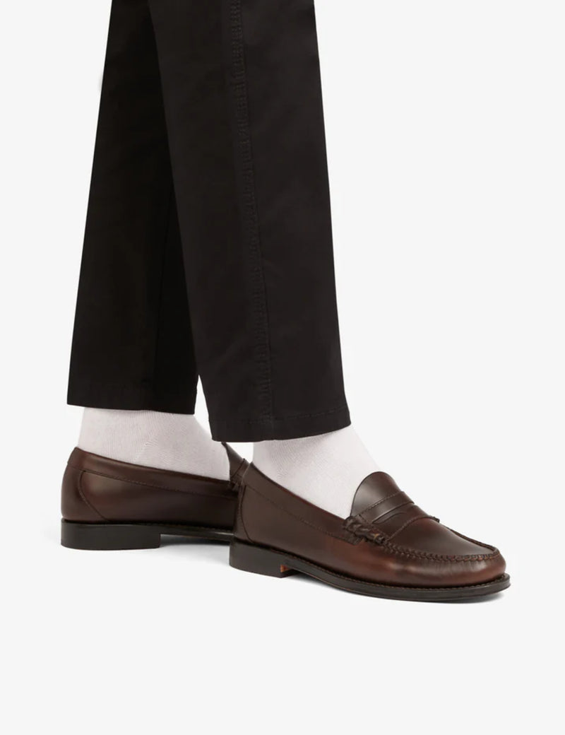 G.H. Bass Weejun II Larson Moc Penny (Leather) - Chocolate Brown